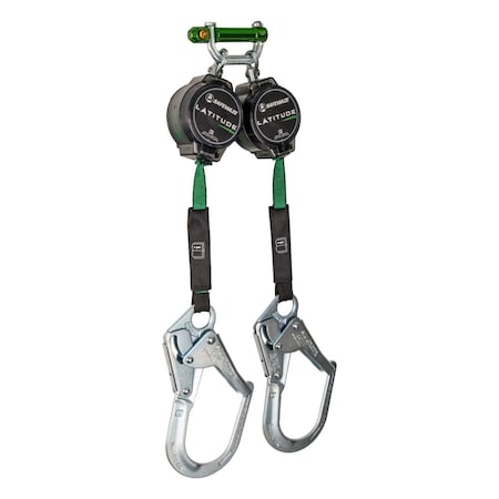 Safewaze Latitude Pro 7' Dual Web SRL: 9013 BWB, Rebar Hooks 018-5026